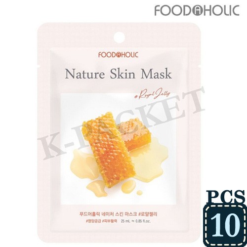 FOOD A HOLIC Nature Skin Mask Pack 23ml Royal Jelly 10EA Korean Seller