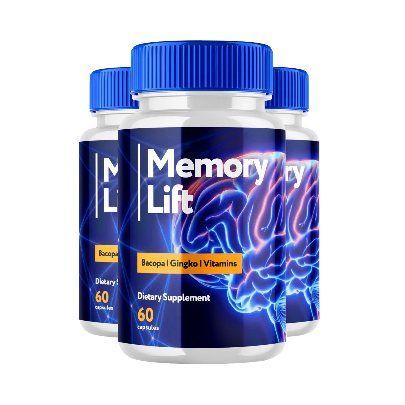 3-Pack Memory Lift Capsules Brain – Brain Health & Memory Support – 180 Capsules