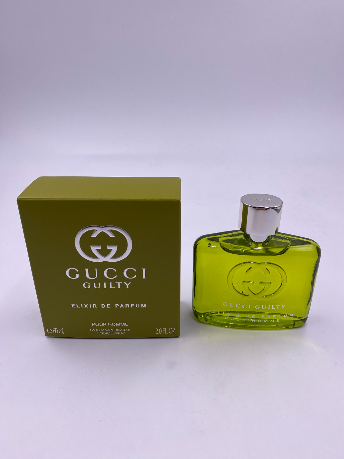 Guilty Elixir De Parfum Pour Homme 2.0 oz 60Ml Parfum New In Box For Men