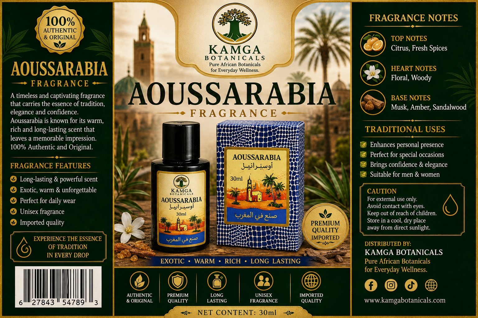 Aoussarabia Fragrance 100% Authentic and Original