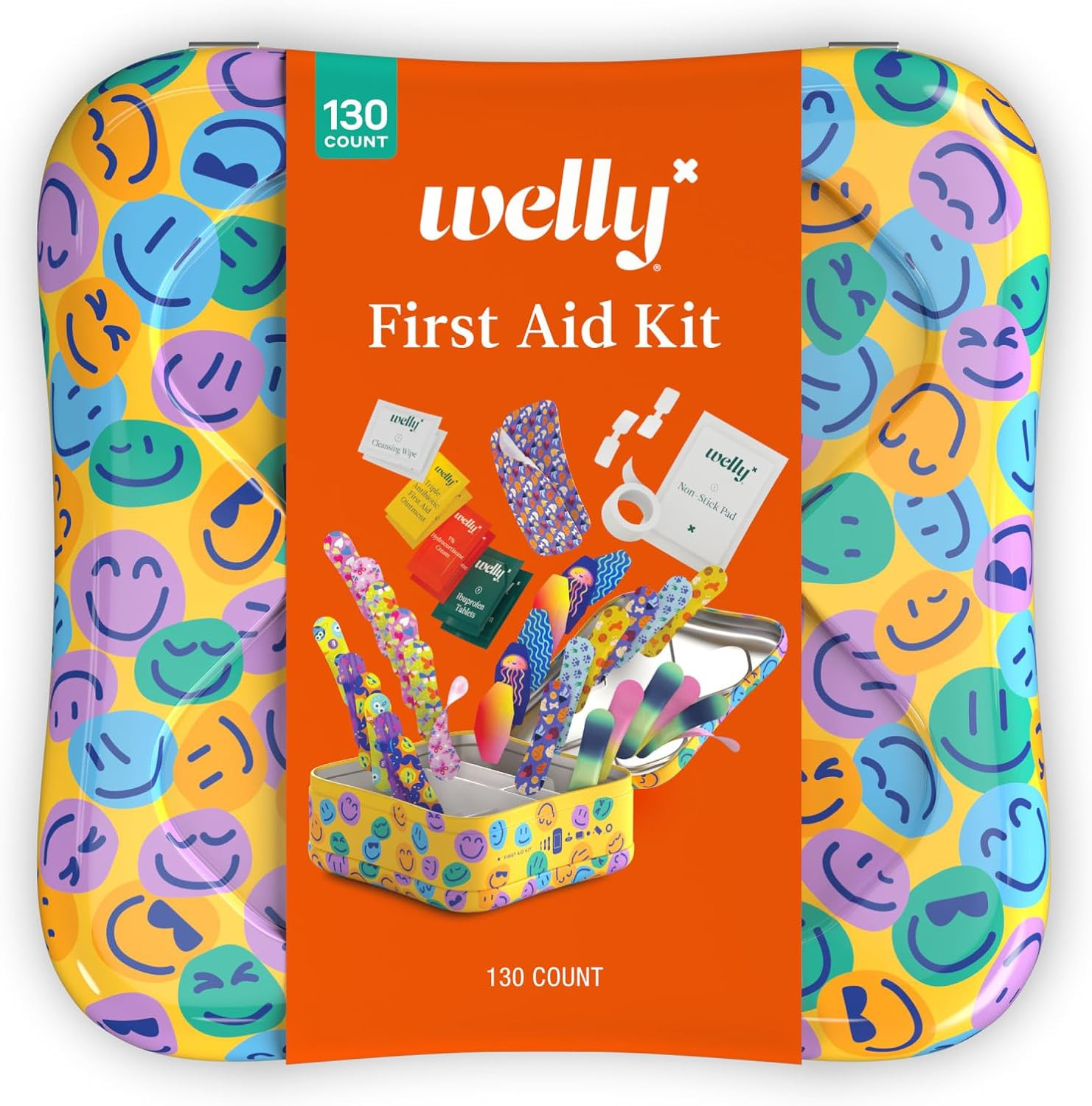 Welly First Aid Kit | FSA Eligible | Adhesive Flexible Fabric and Waterproof Ban