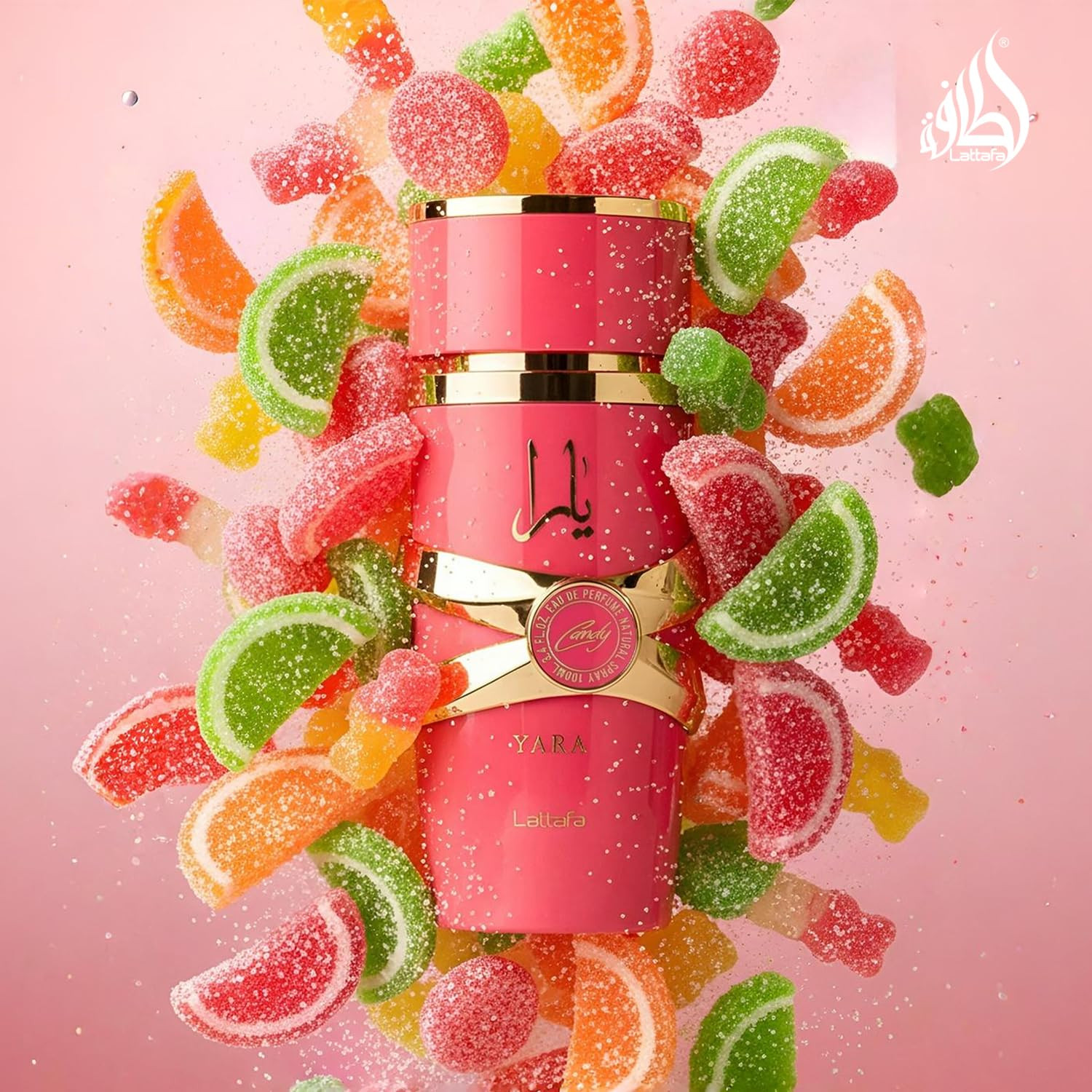 Lattafa Yara Candy Perfume for Women Amber Fruity Vanilla 100ml