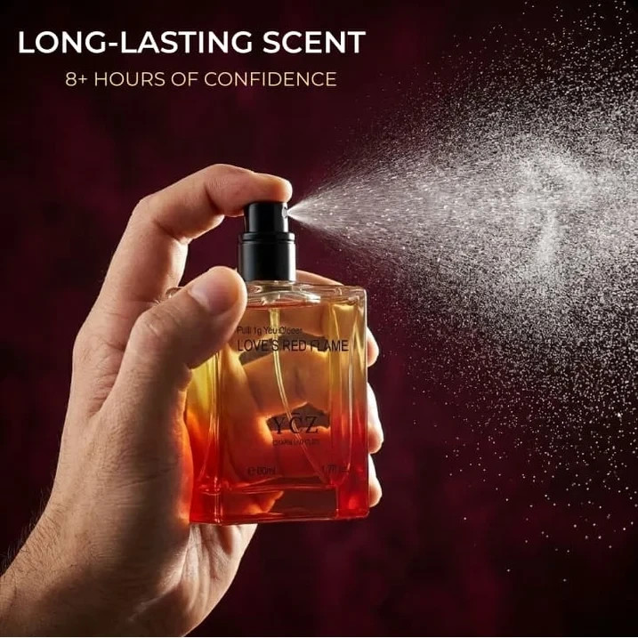 1.7 fl oz YCZ Love’s Red Flame Men’s Cologne Vanilla Musk perfume Fragrance long