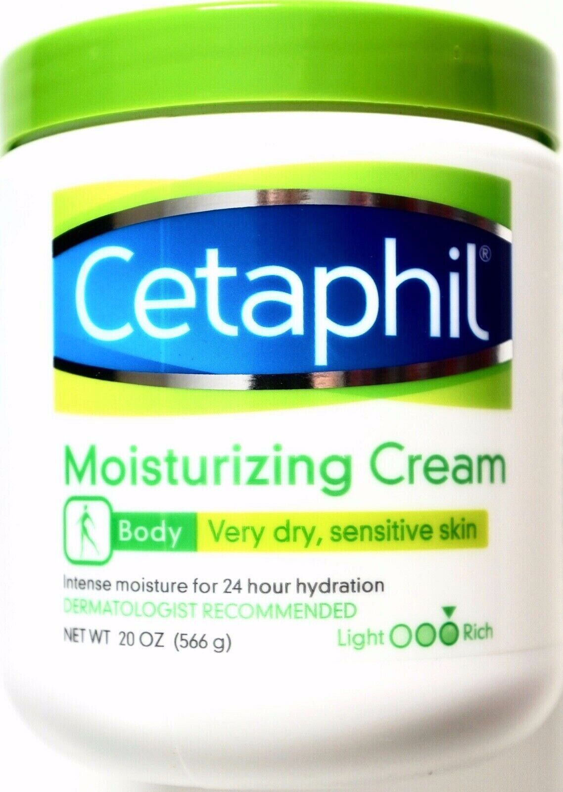 NEW!.. Cetaphil Moisturizing Cream Dry Sensitive Skin Lotion Family-Size 20 oz