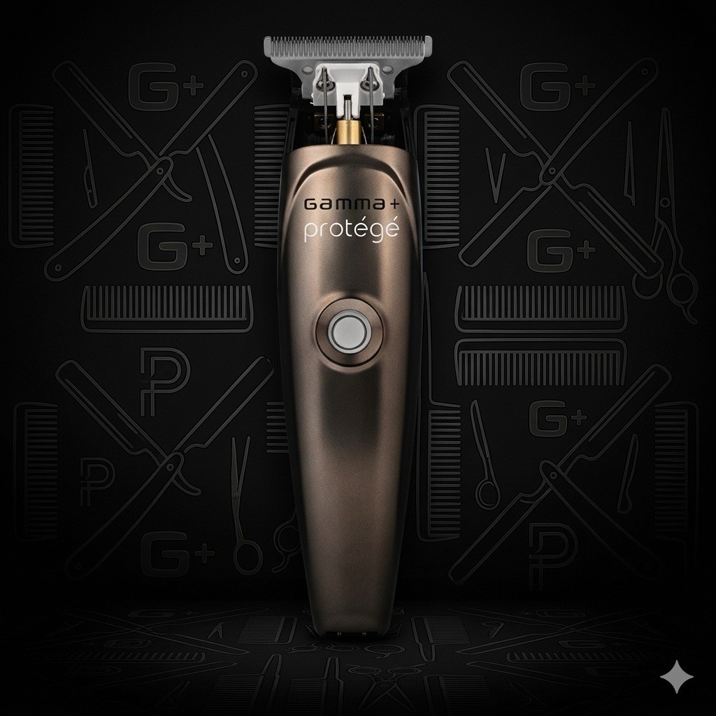 Gamma+ Protégé Modular Hair Trimmer Bronze T-Blade Cordless USB Rechargeable