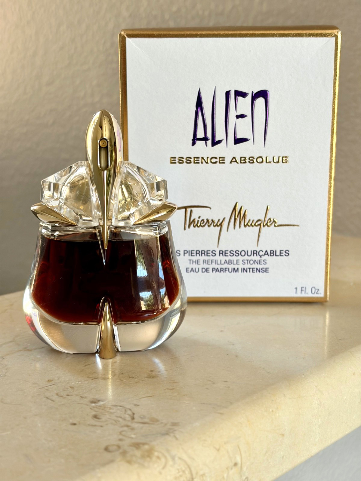 Thierry Mugler Alien Essence Absolue 1.0 oz Eau De Parfum Refillable Stone