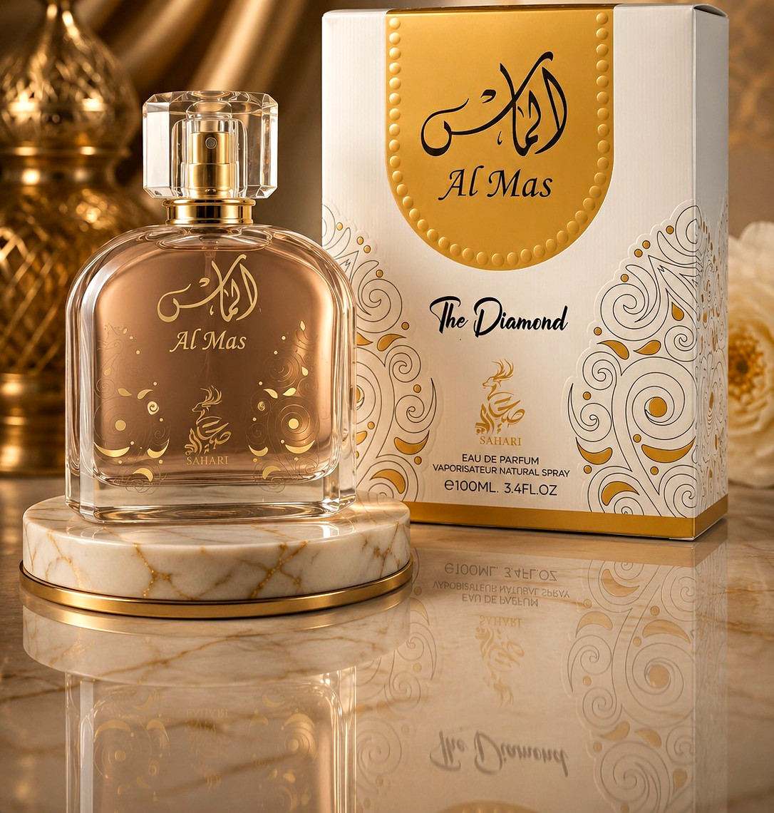 Sahari Al Mas The Diamond Eau de Parfum Spray Regular Size 3.4 fl oz