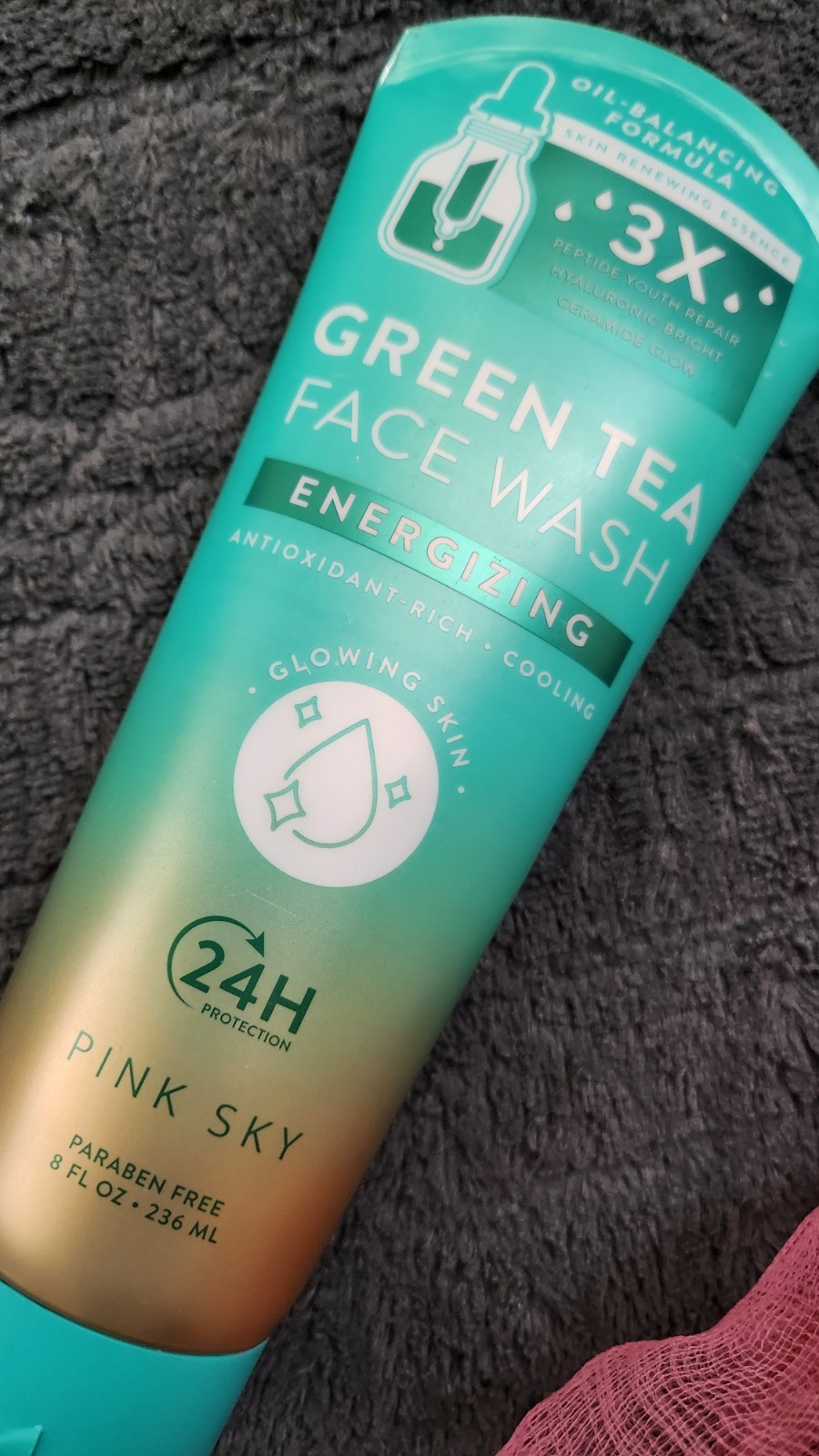 Pink Sky Green Tea Face Wash Oil-Balancing Energizing 8 fl oz / 236 mL