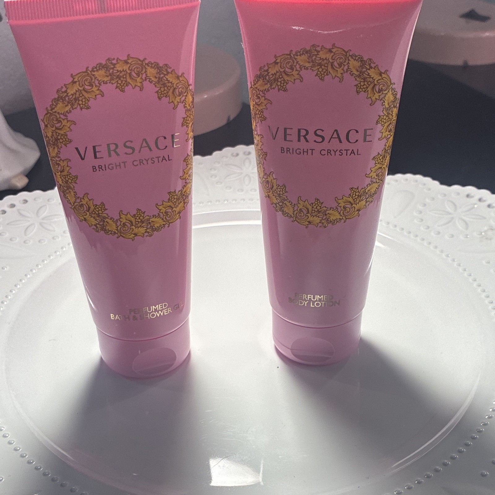 Versace Bright Crystal Women’s Perfumed Bath & Shower Gel, Pink Tube