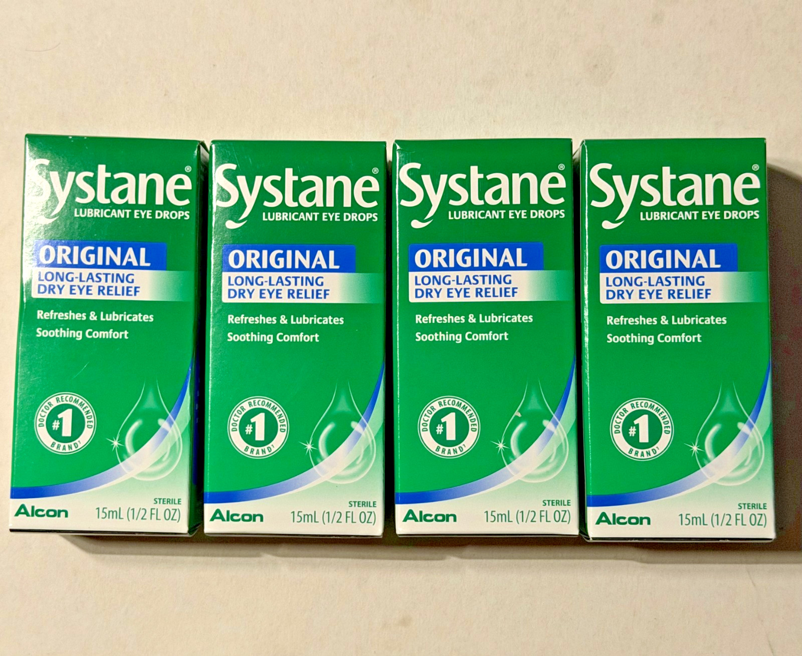 Systane Original Lubricant Eye Drops Long Lasting Dry Eye Relief New Sealed – 4
