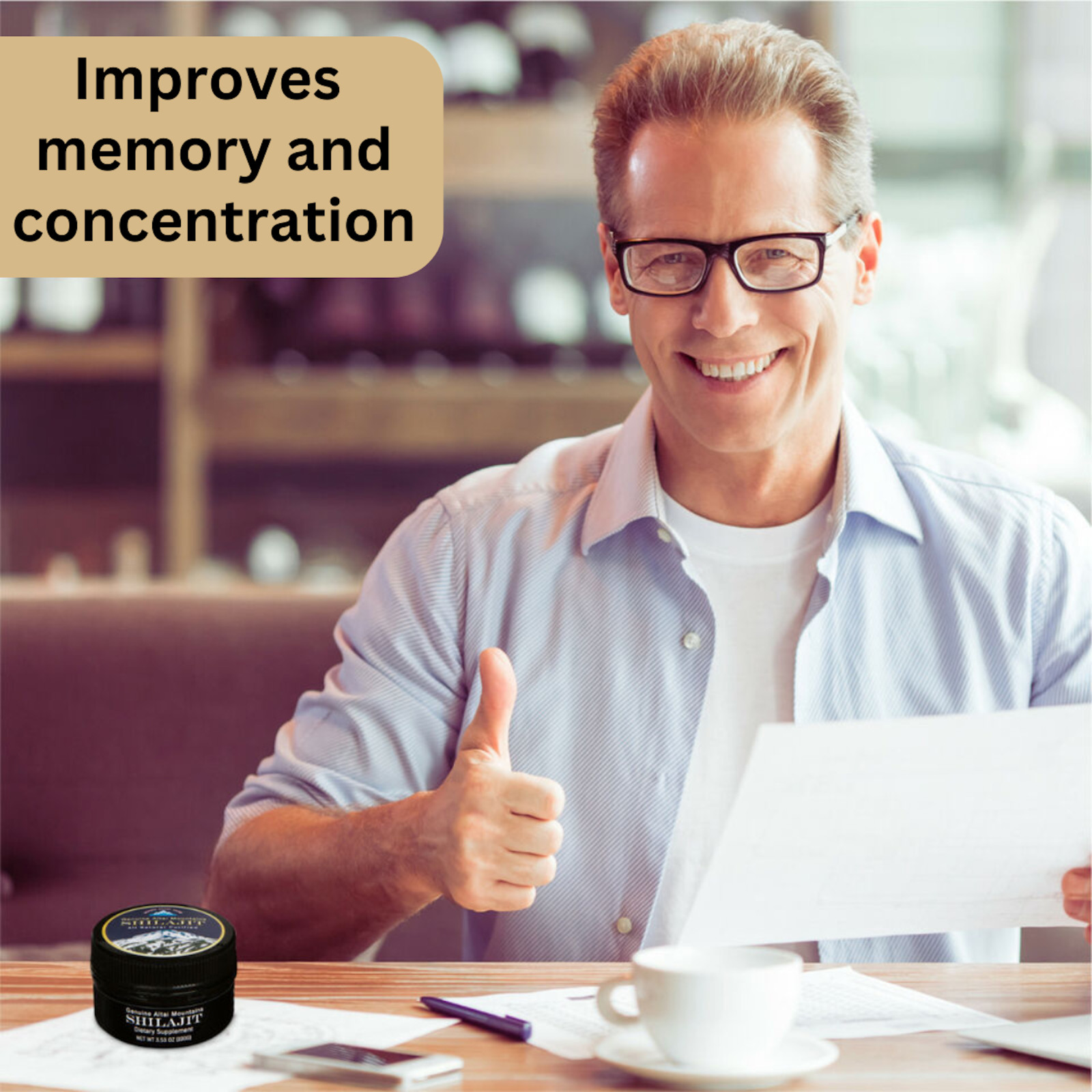 Shilajit Resin – Pure Altai, Golden Grade, High-Quality, 2-Month Supply, 40g