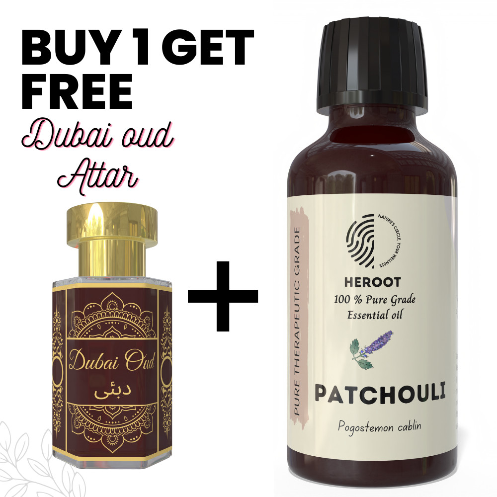 Patchouli Essential Oil 10ml Aromatherapy Diffuser Home Fragrance DIY+Free Attar