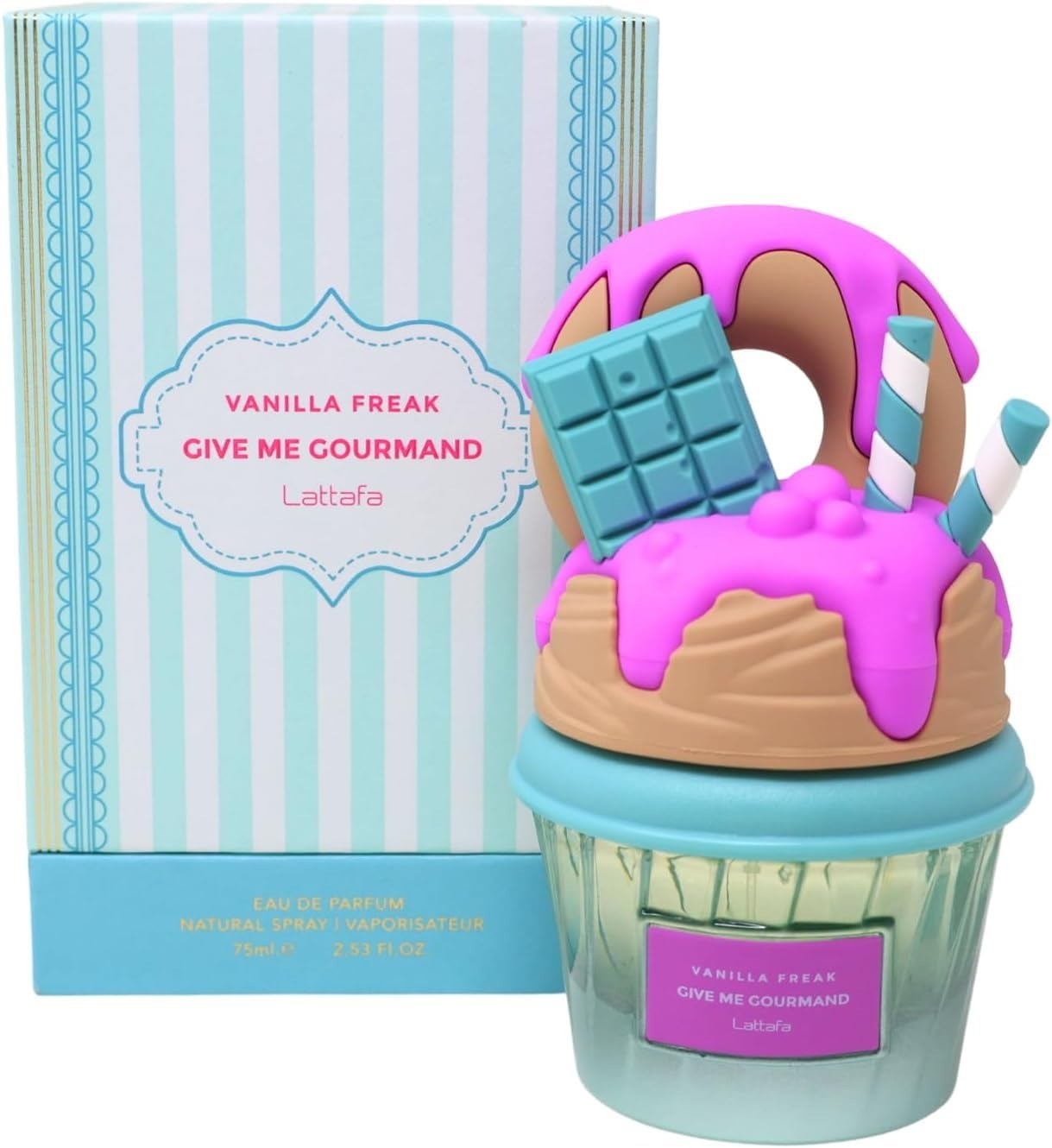 Lattafa Vanilla Freak EDP 75ml-Vanilla Caramel Scent, Woody Notes, Long-lasting