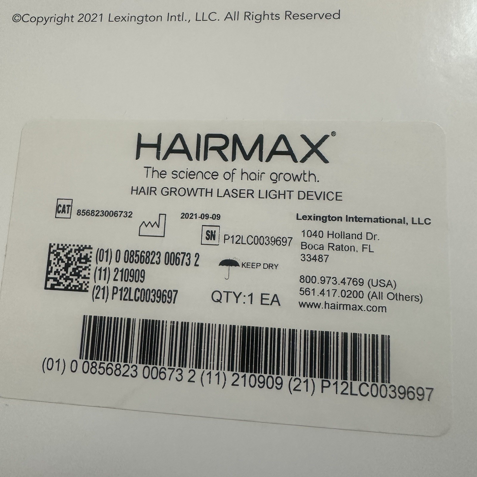 Hair Max Pro 12 Laser Comb Hair Growth Laser Light Device