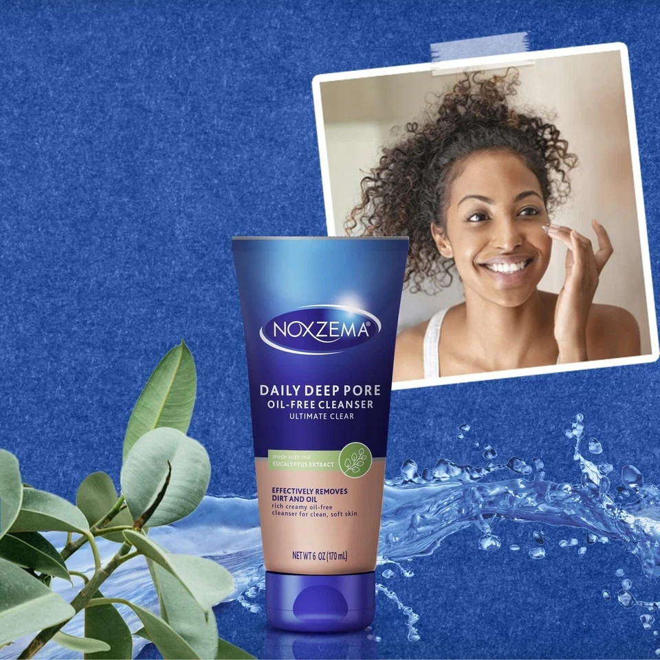 Noxzema Daily Deep Pore Cleanser 6 Oz Oil Free Face Wash