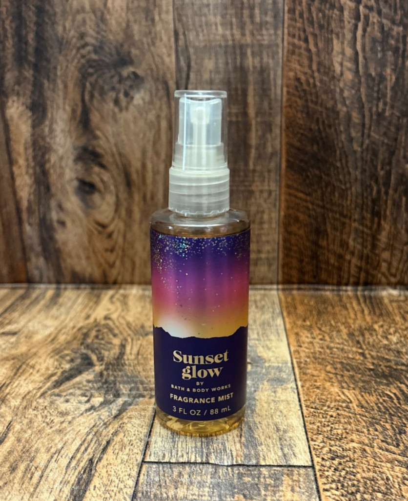 Bath Body Works Sunset Glow 3 FL OZ Women’s Body Mist Spray Travel Size