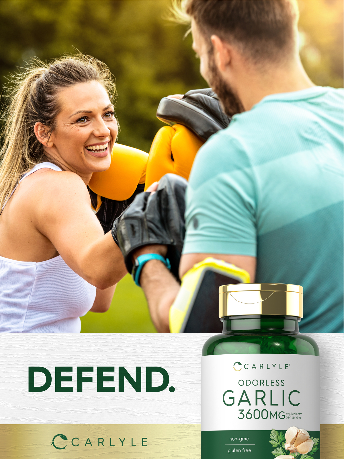 Odorless Garlic Pills 3600mg | 400 Softgels | Non GMO, Gluten Free | by Carlyle
