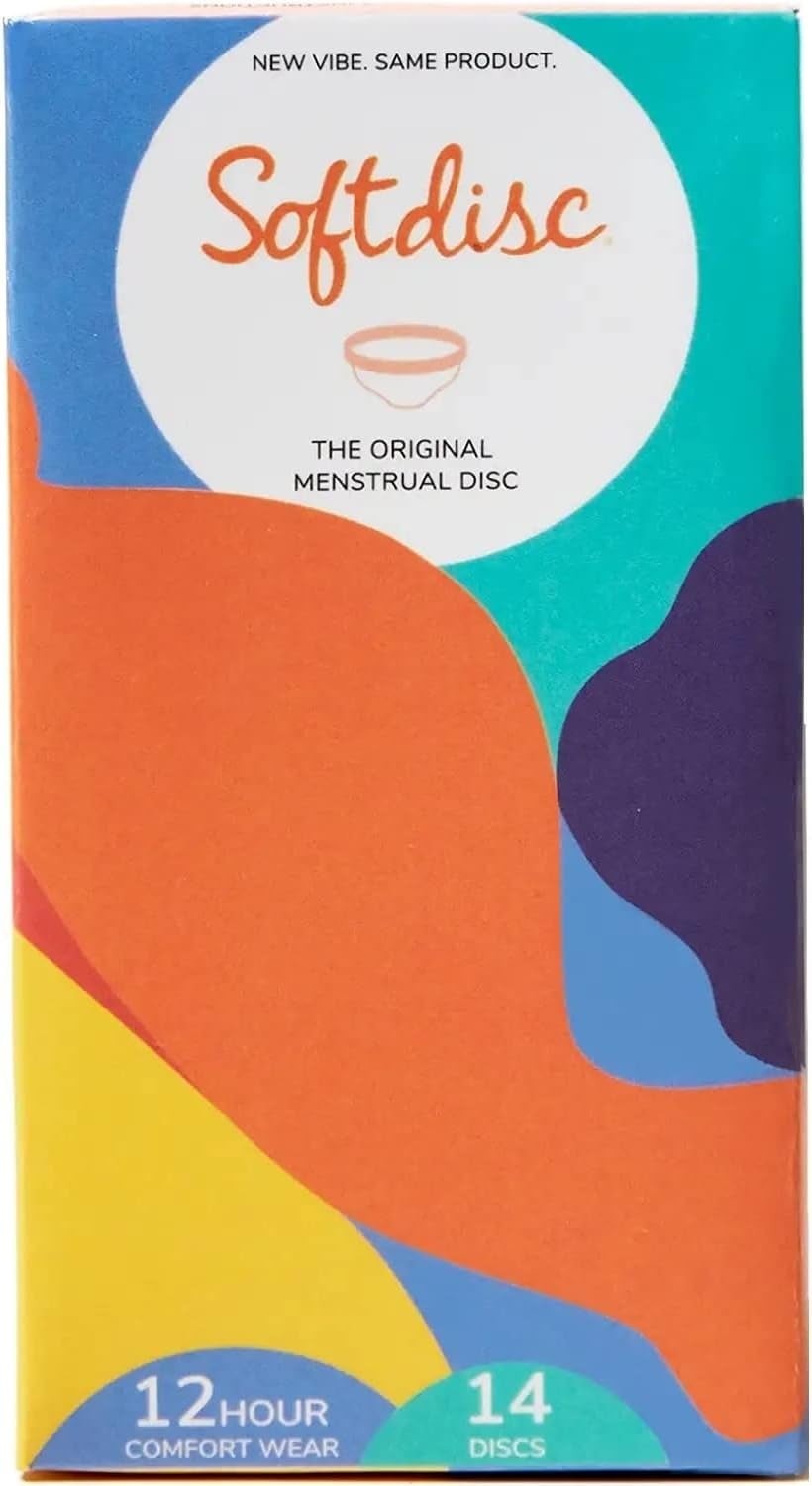 Softcup Menstrual Disc – 14 Count, Disposable, One Size Fits Small to Large