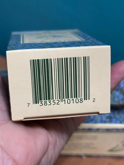 WOODS OF WINDSOR FORGET-ME-NOT FINE ENGLISH BAR SOAP SET 3 X 3.5 OZ