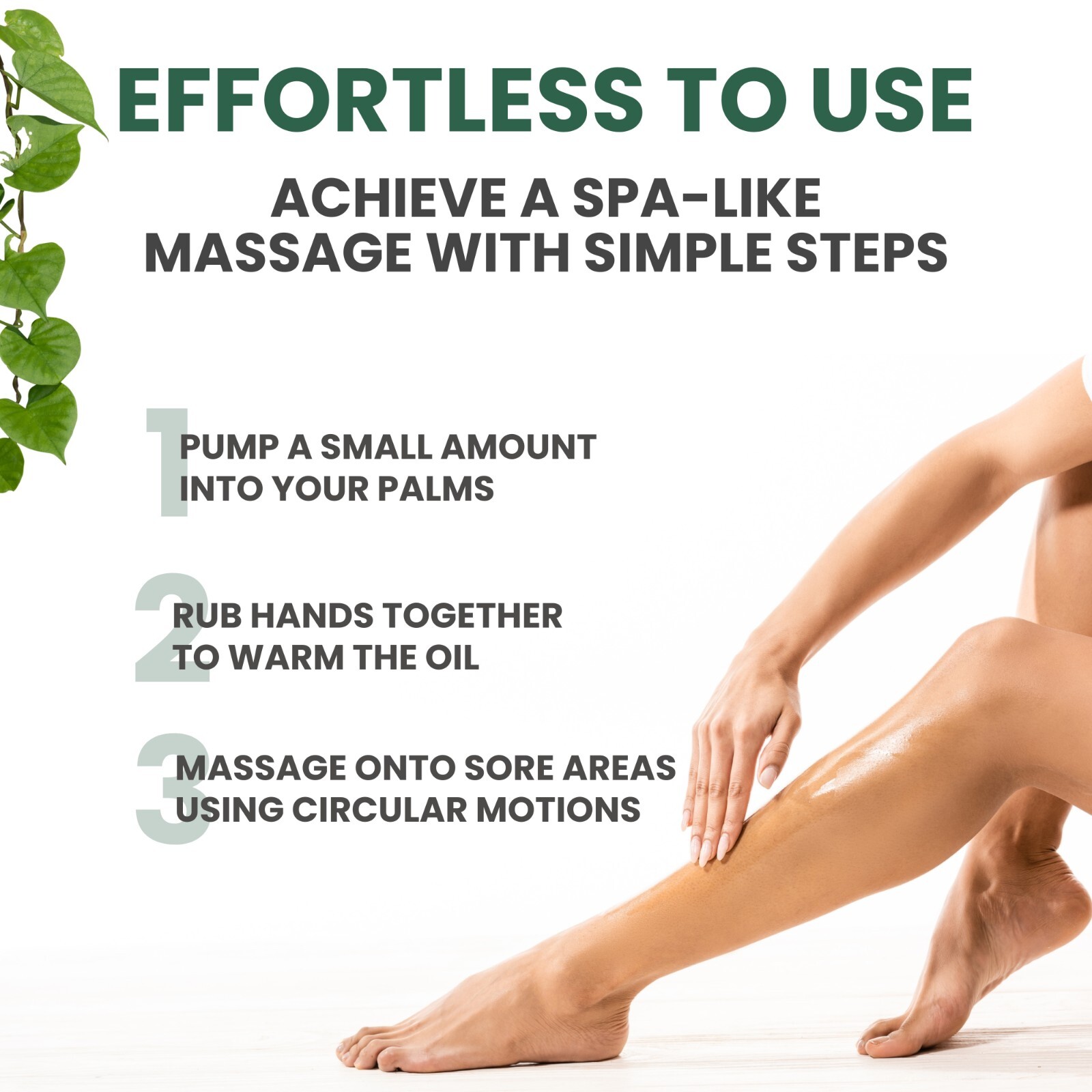 Kesmedik Sore Muscle Massage Oil, Organic-5 Complex, Non-Greasy, Soothing Relief