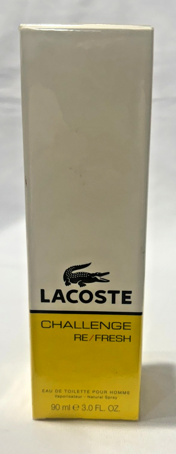 Challenge Refresh Lacoste Men EDT Spray 3 oz 90 ml Sealed NIB Discontinued Rare