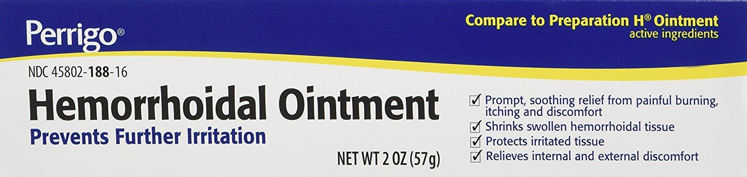 Perrigo / Padagis Hemorrhoid Ointment 2oz ( 1 tube ) Box Style may vary ^
