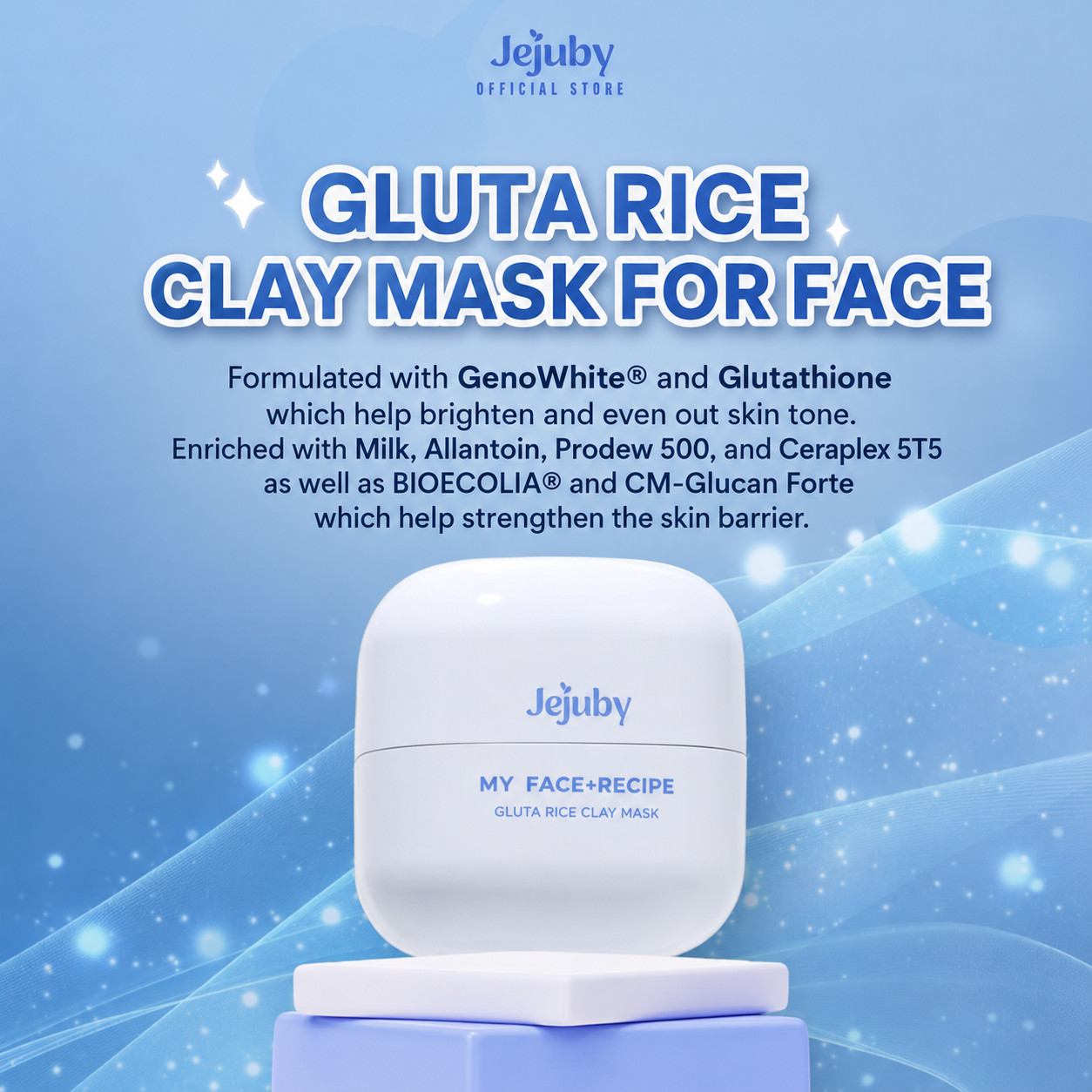 Jejuby Gluta Rice Clay Mask 50gram