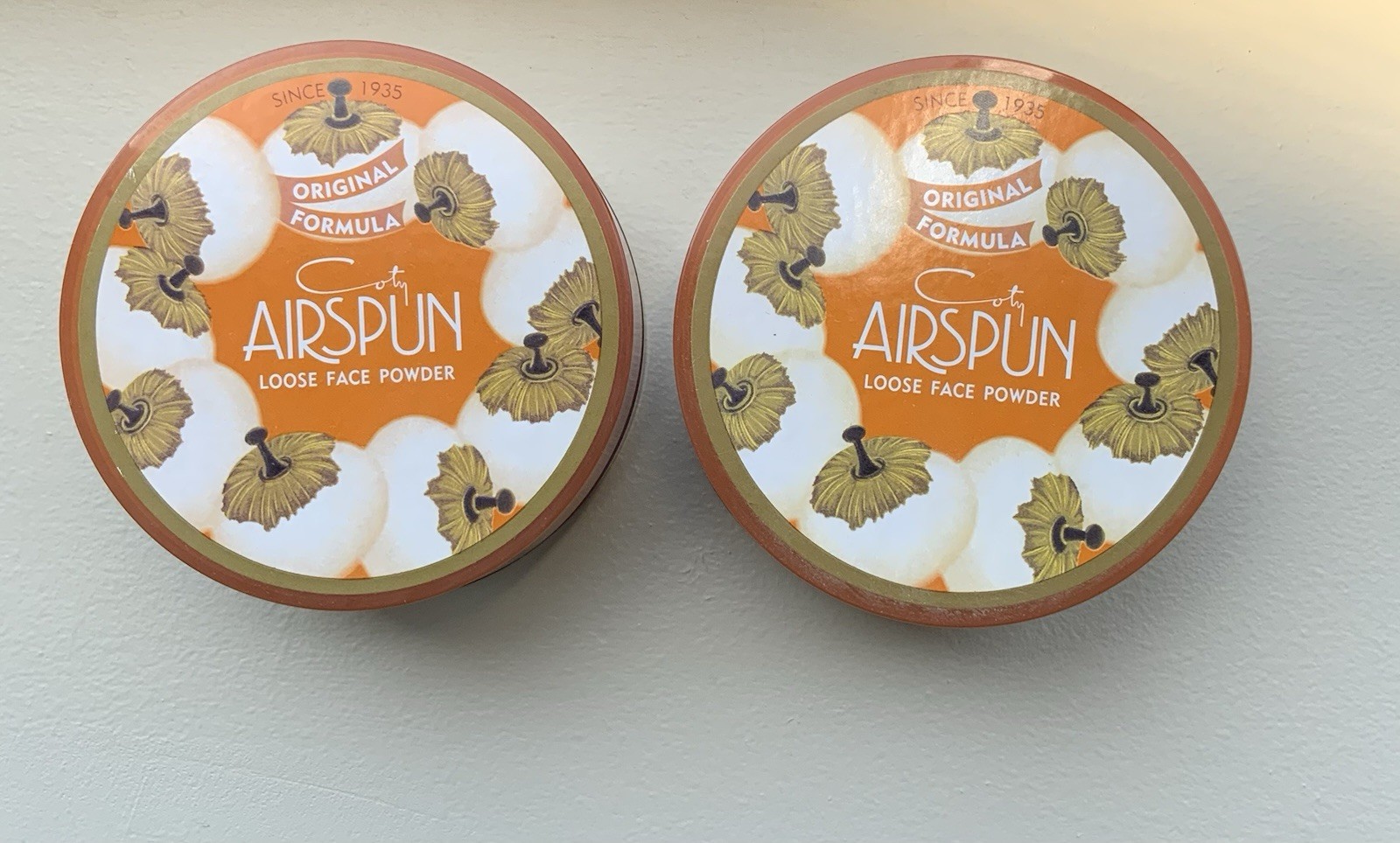 2xCoty• Airspun LOOSE FACE POWDER 1.2 oz 070-11 & 070-41