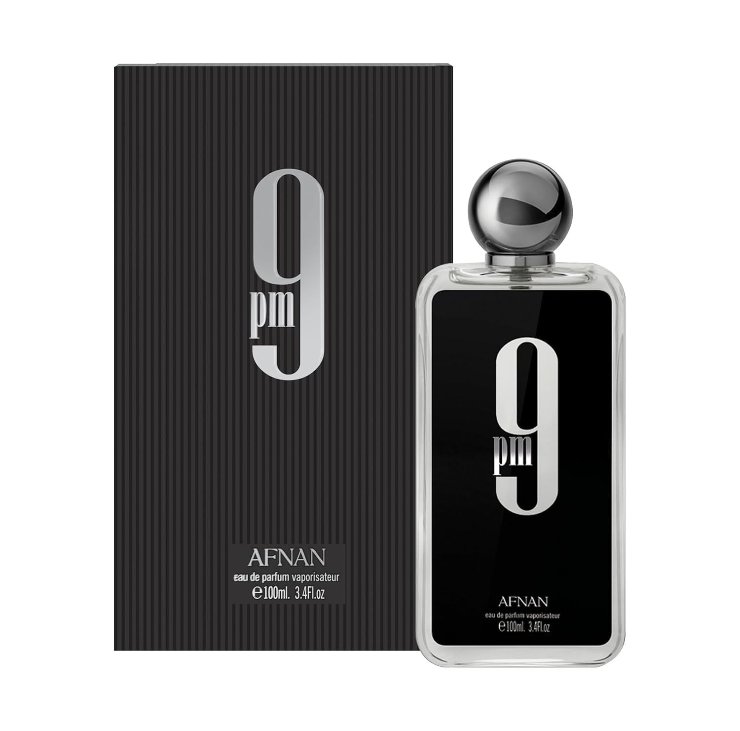 Afnan 9 PM For Men Eau De Parfum 3.4 Fl Oz Long Lasting