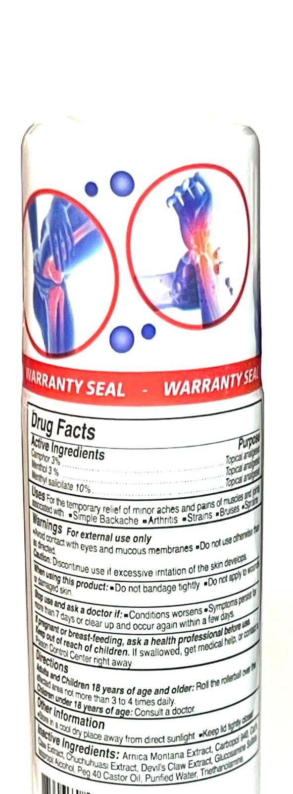 SANTO REMEDIO Valtrum ANALGESIC Gel 1, 2 BOTTLES Roll On Pain Relief Sprain