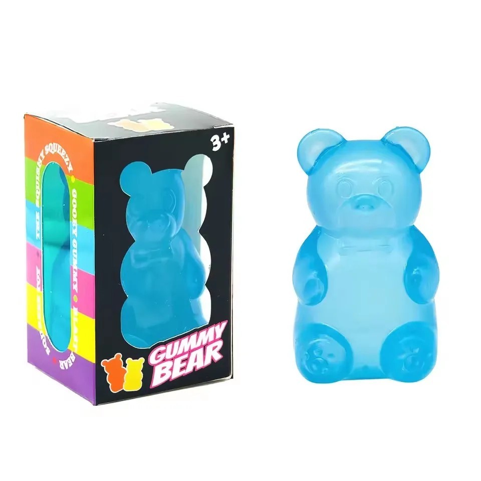 Nee Doh Nice Cube Gummy Bear Blue Fidget Street Toy NEW IN BOX **