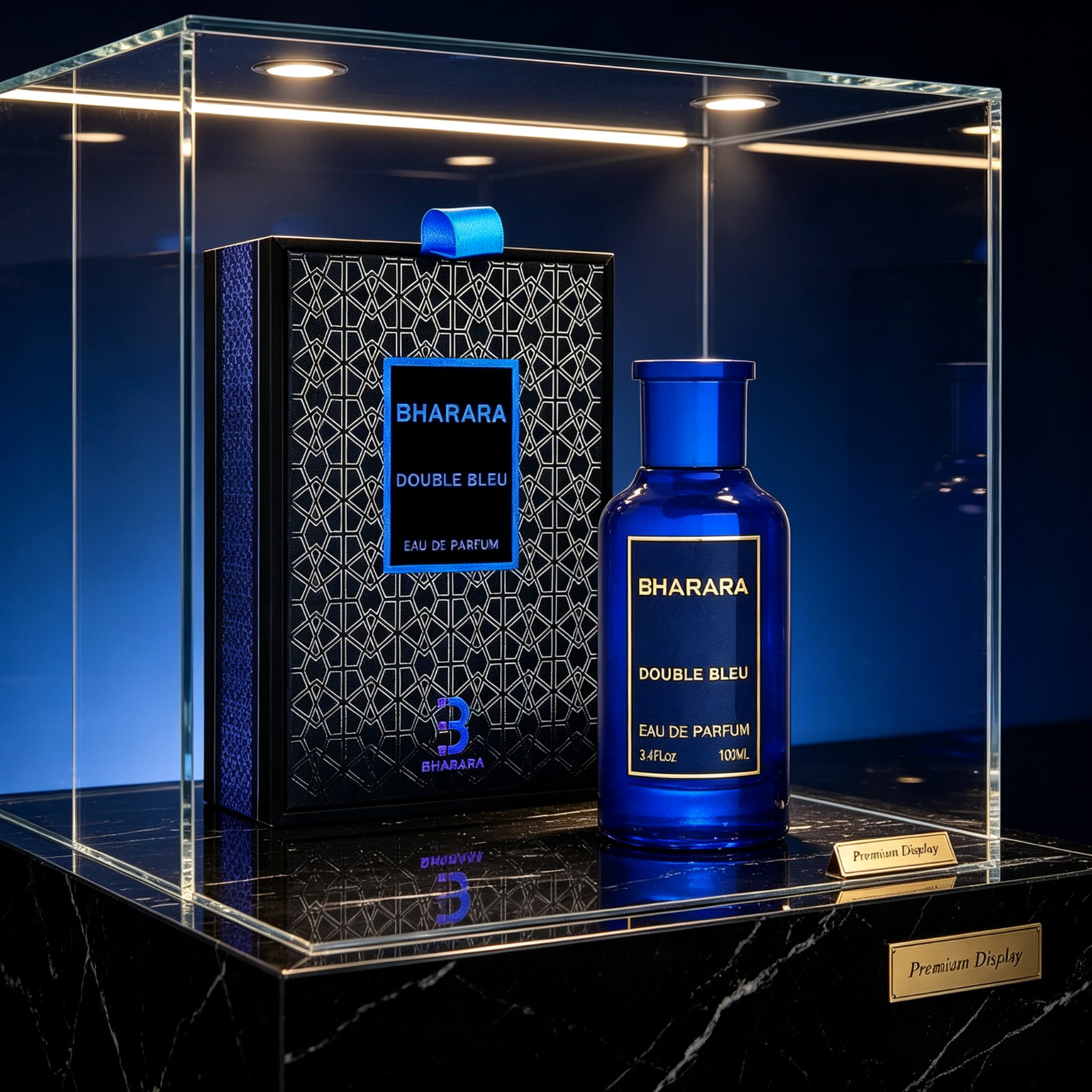 BHARARA DOUBLE BLEU EAU DE PARFUM 3.4 FL OZ FOR MEN