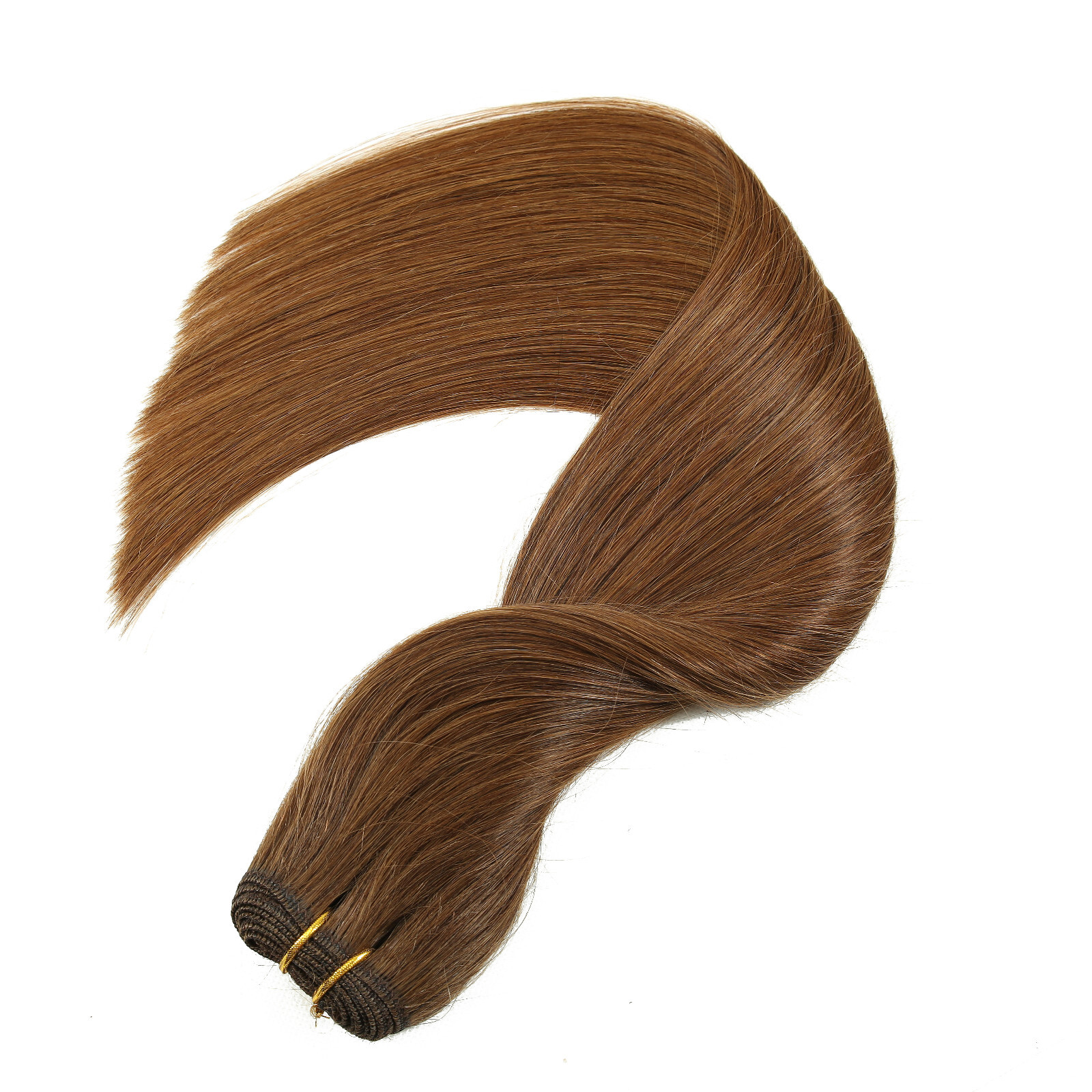 Double Weave Sew in Hair Extensions Weft Brazilian Remy Human Hair Full Head100g