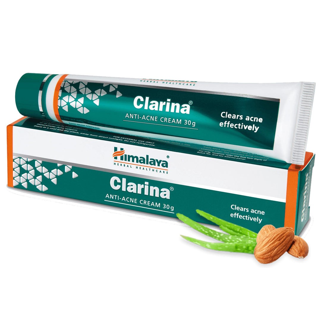 Clarina Anti Acne Cream | Skin Care, Blemish Control & Ayurvedic Formula | 30G