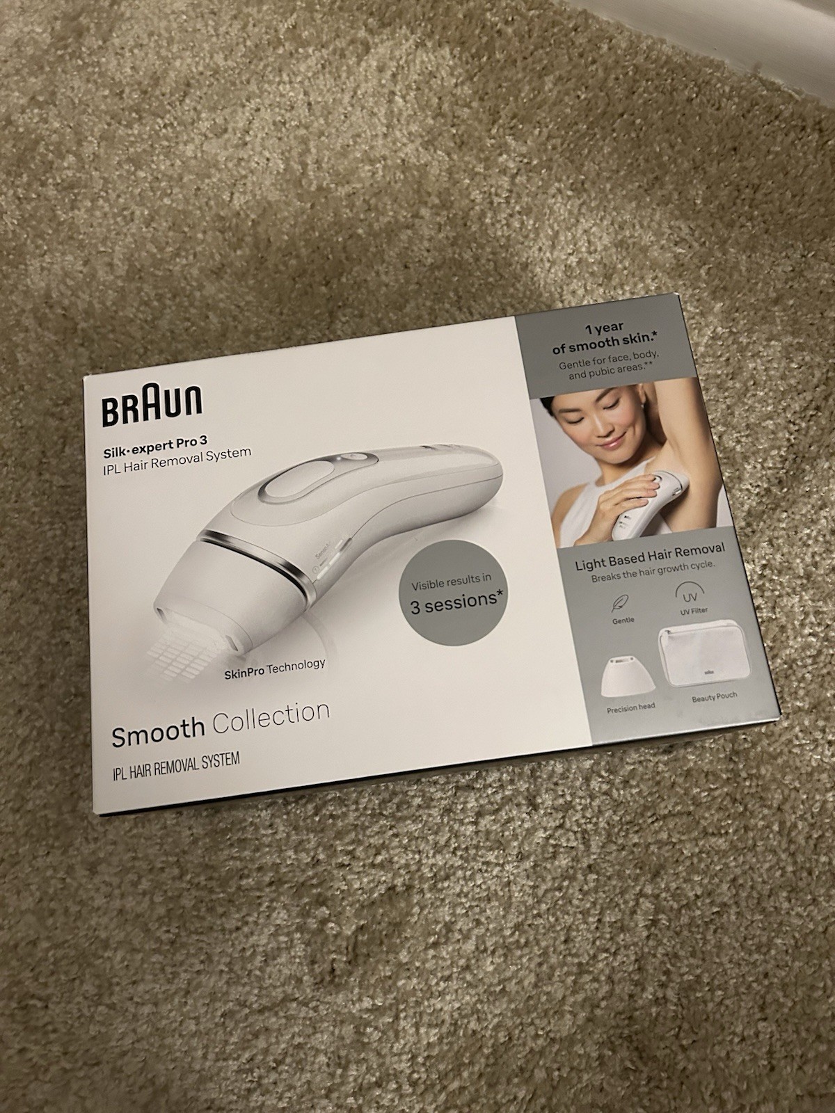 New Braun Silk Expert Pro 3 IPL Hair Removal System 6032