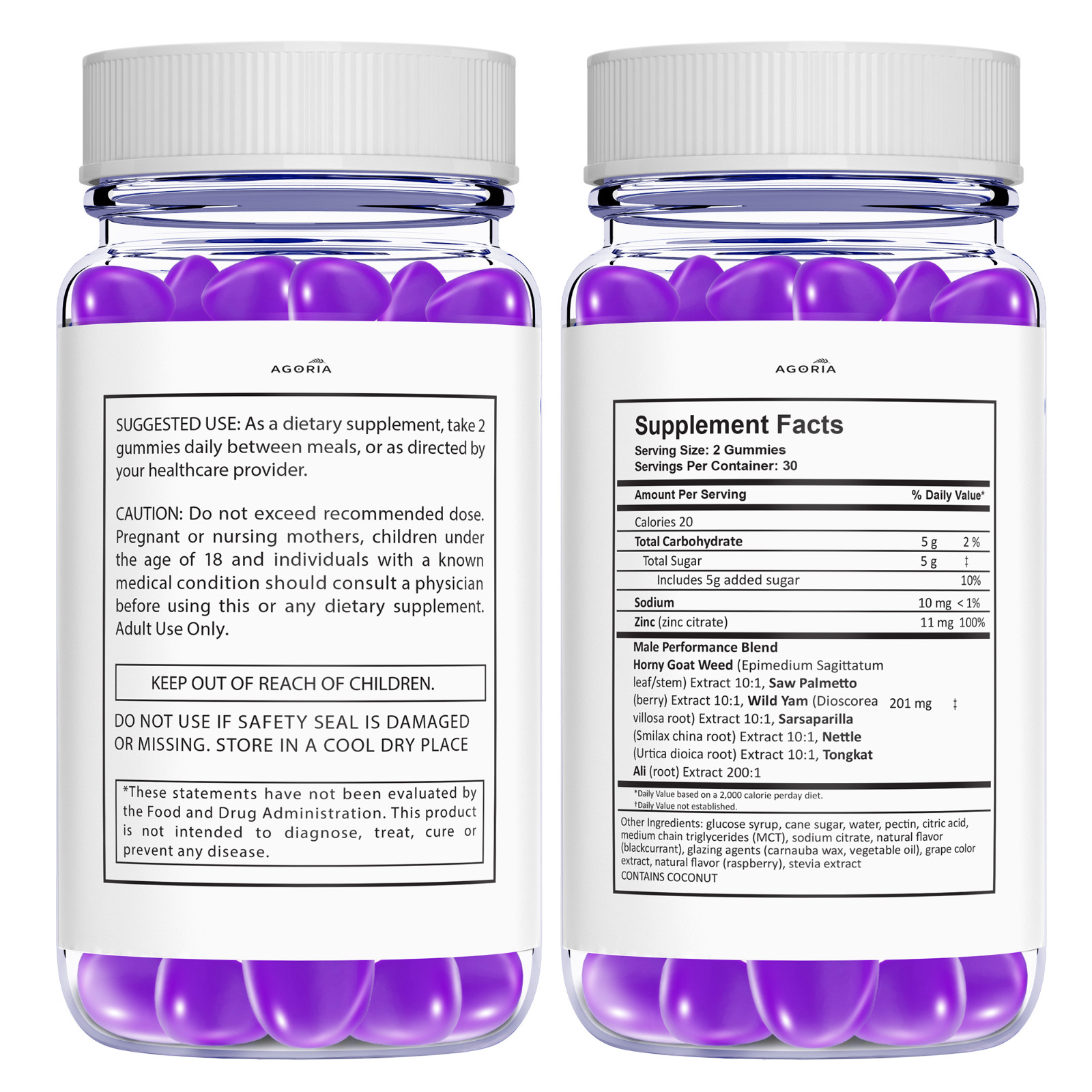 Erecpower Energy Management Multivitamin Health Supplement (240 Gummies) 4-Pack