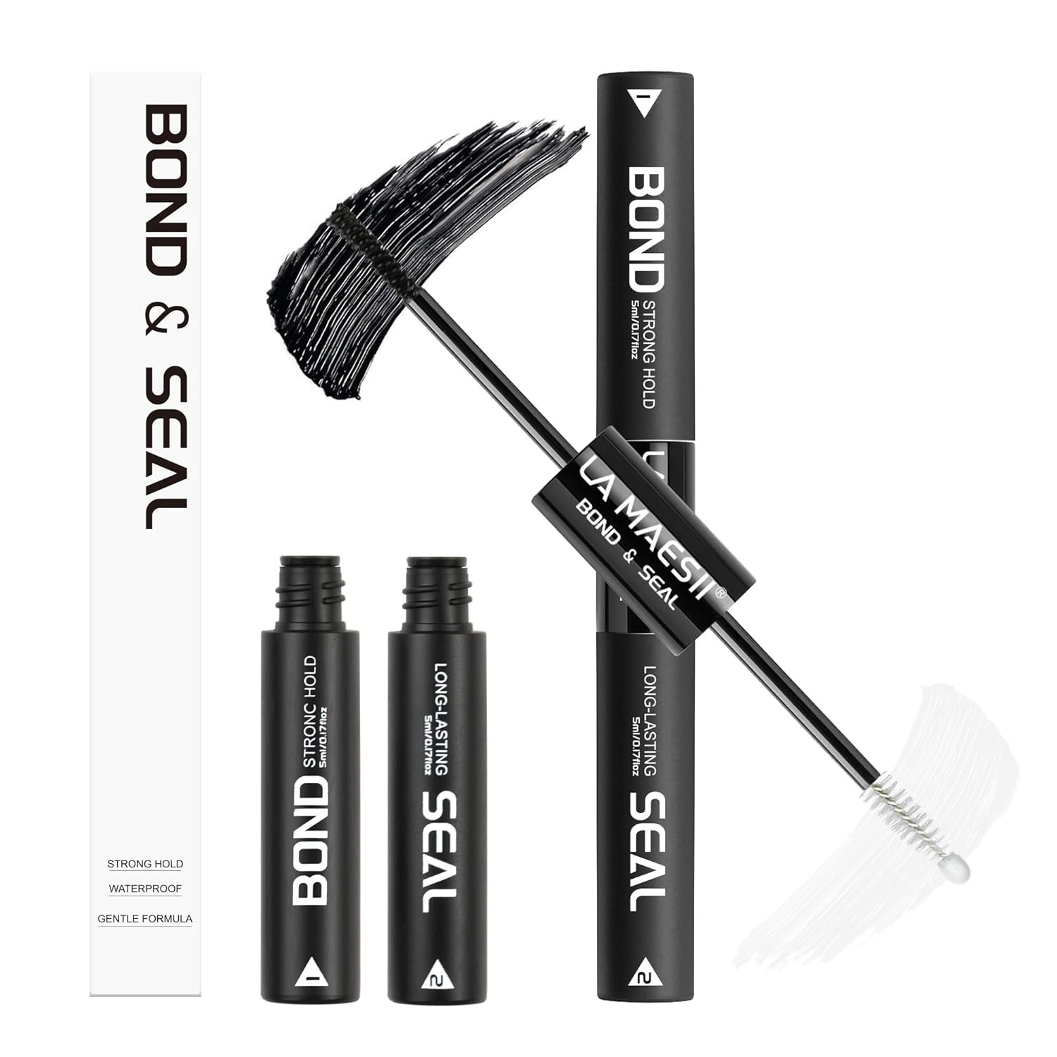 Lash Cluster Glue,Lash Bond and Seal Waterproof,Bond & Seal Lash Glue for Eyelas