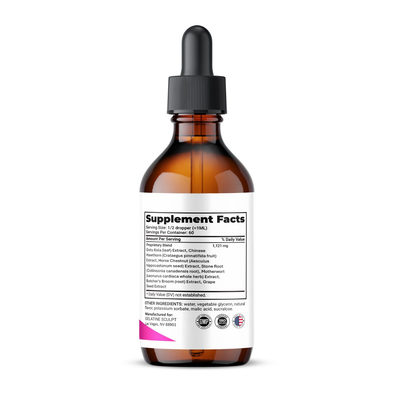 Gelatine Sculpt Drops, Max Strength Formula, GelatineSculpt Supplement (3 pack)