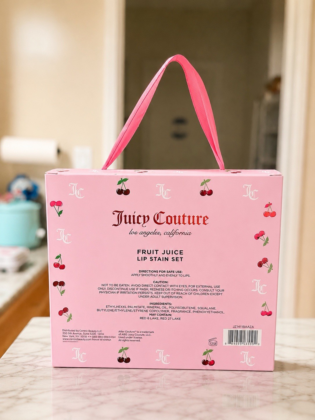 Juicy Couture Fruit Juice Lip Stain Set 4 Pc Multicolor Lip Tint Gift Set New