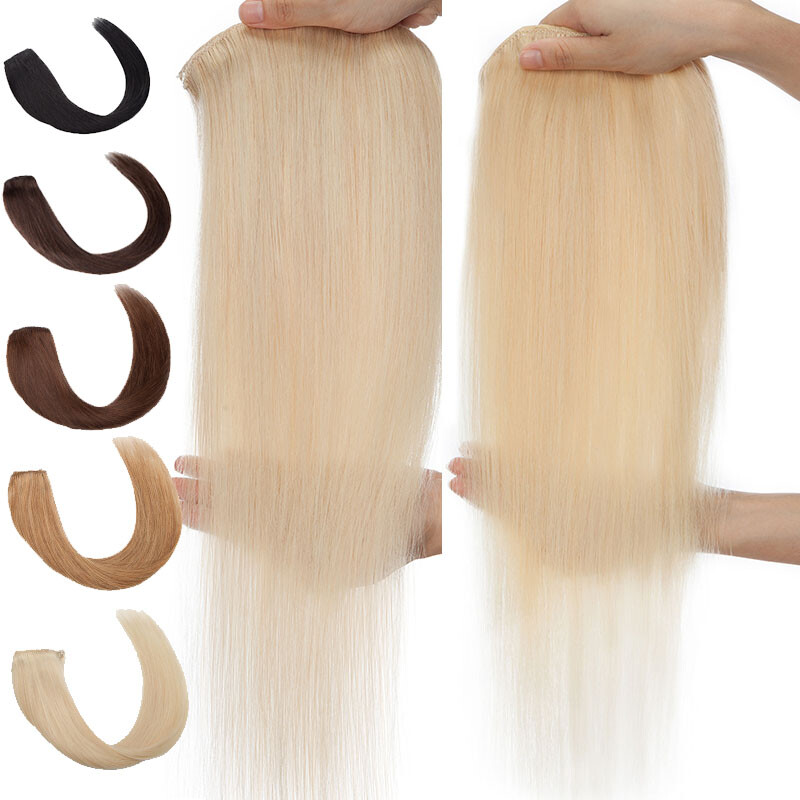 Super Soft Clip In Extensions 100% Real Remy Human Hair 8 Pieces 18Clips Blonde