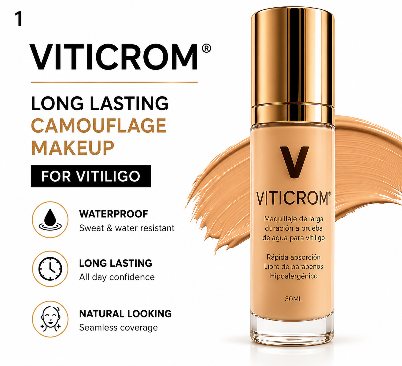 Vitiligo Camouflage Makeup | Long Lasting Waterproof Skin Concealer | BodyMakeup