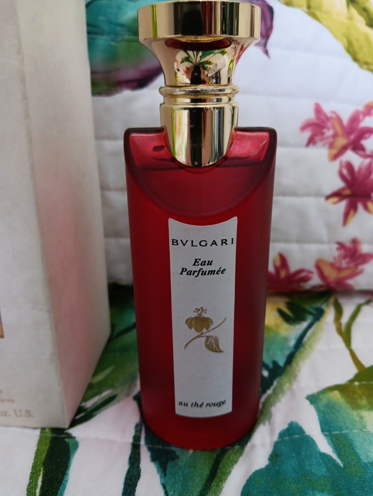 BVLGARI 2.5 fl oz au the ROUGE Eau De Cologne Spray Italy