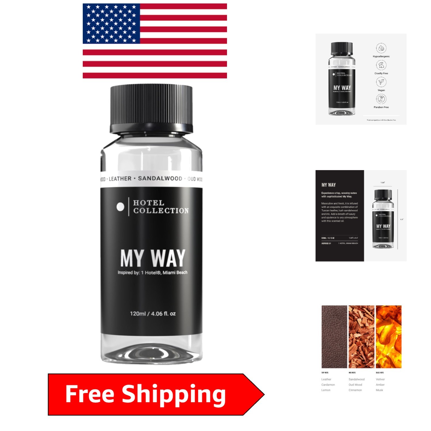 Eco-Conscious Diffuser Oil – My Way Aroma Blend with Cedar & Iris – 4.1 Fl Oz