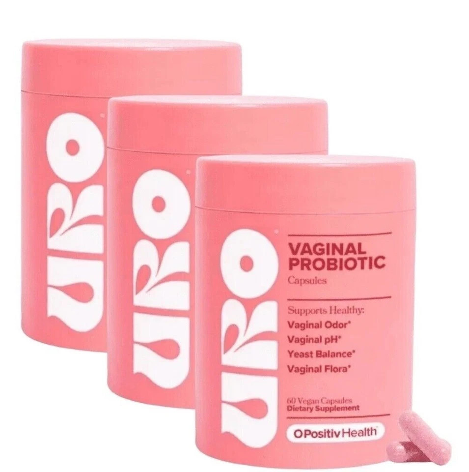3PACK URO O Positiv Vaginal Probiotics for Women pH Balance w Prebiotic