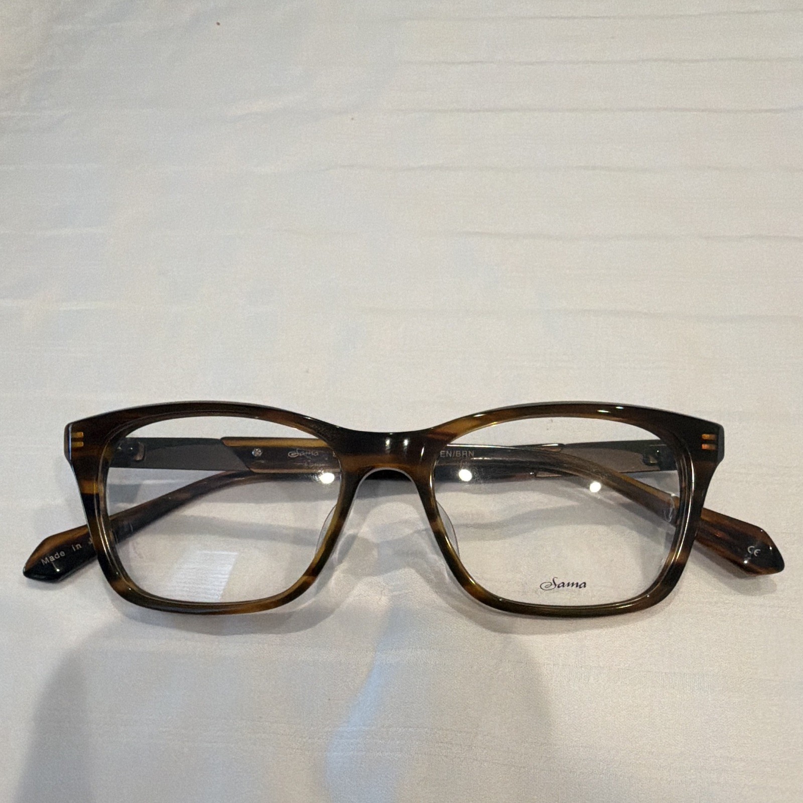 Sama District 22 Brown Tortoise Metal/Plastic Full Rim Eyeglasses 49-16-142