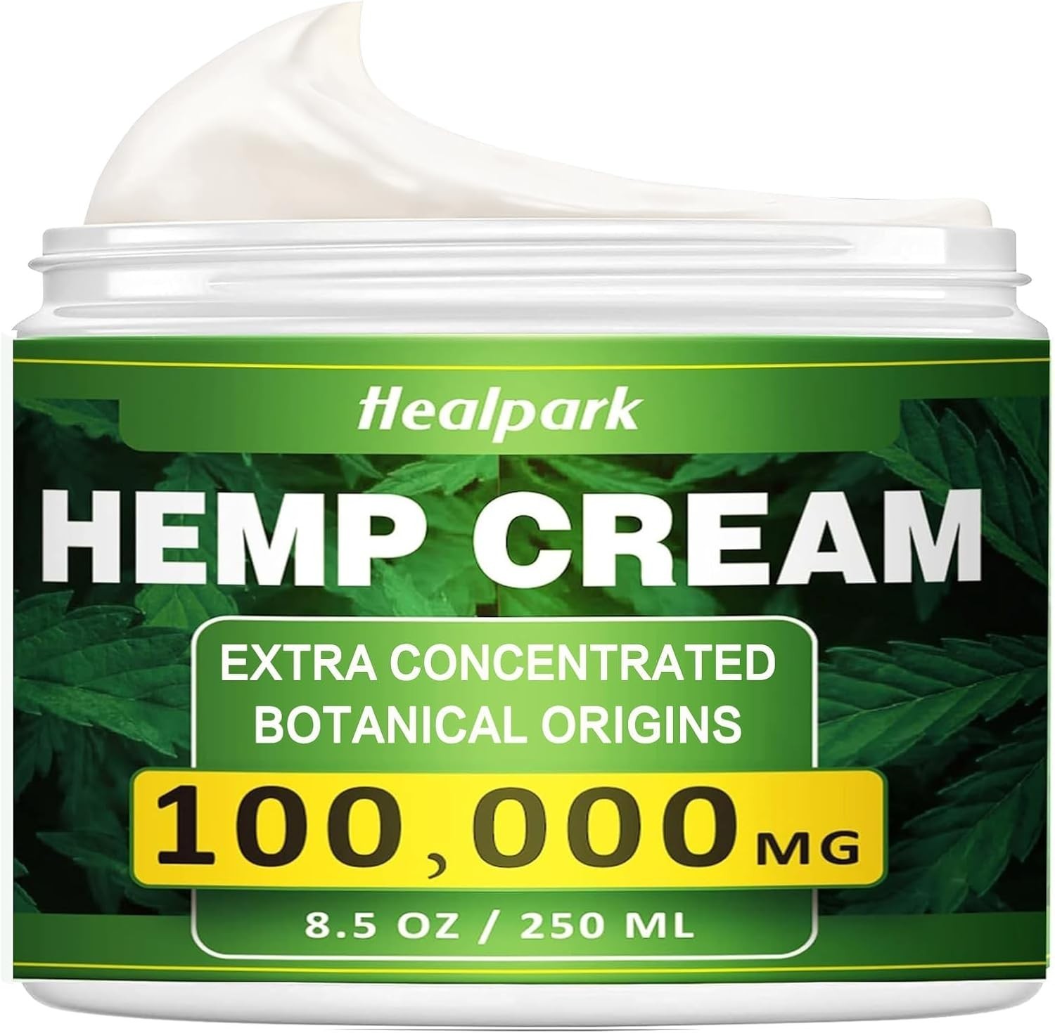 Healpark hemp Cream – 8.5 fl oz -with Arnica,MSM, Turmeric, Menthol.