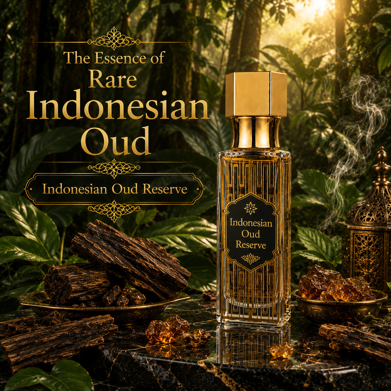 Indonesian Oud Reserve Attar Perfume Oil Alcohol-Free Agarwood Long Lasting