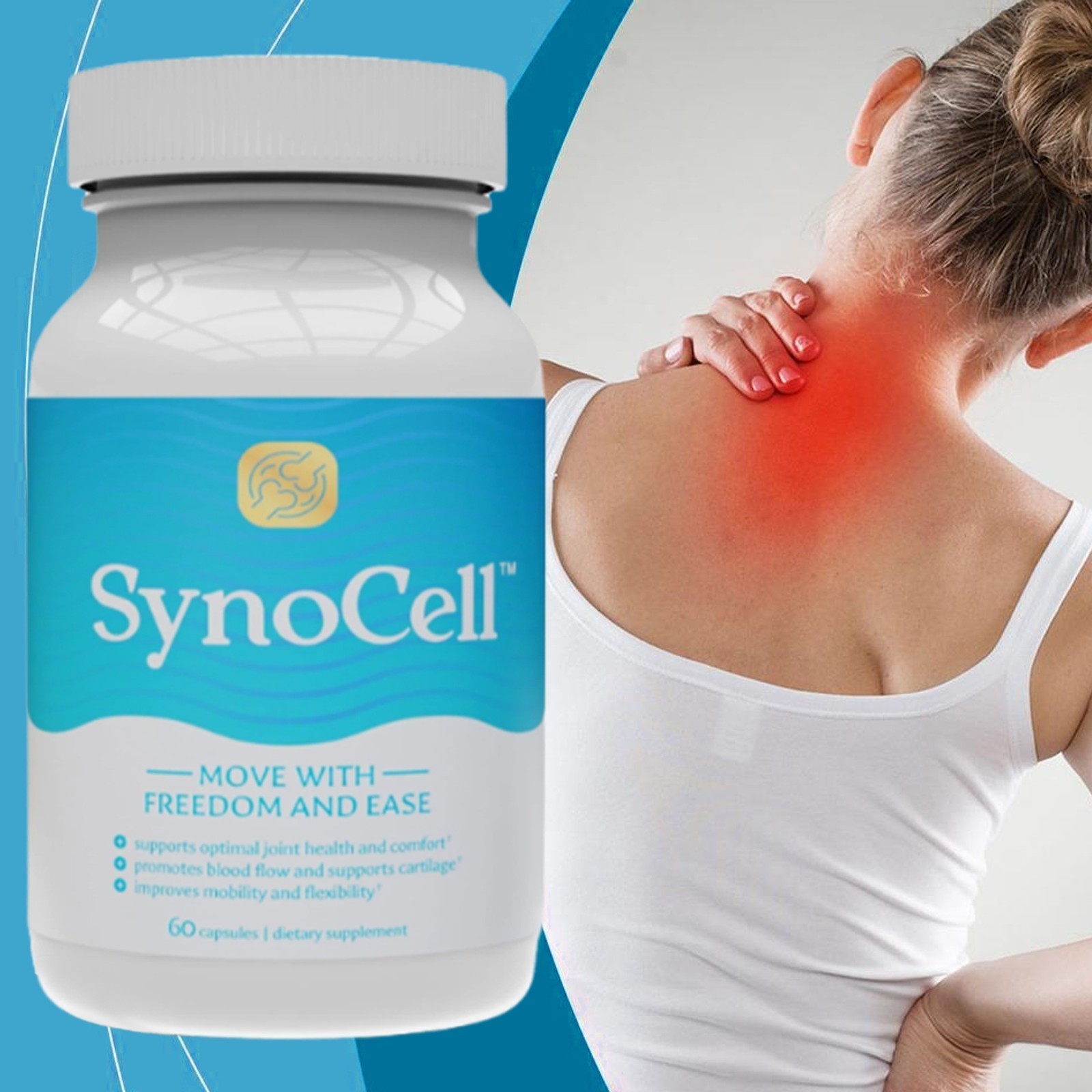 Synocell Glucosamine Chondroitin Complex Back Neck & Joint Support Health Sup