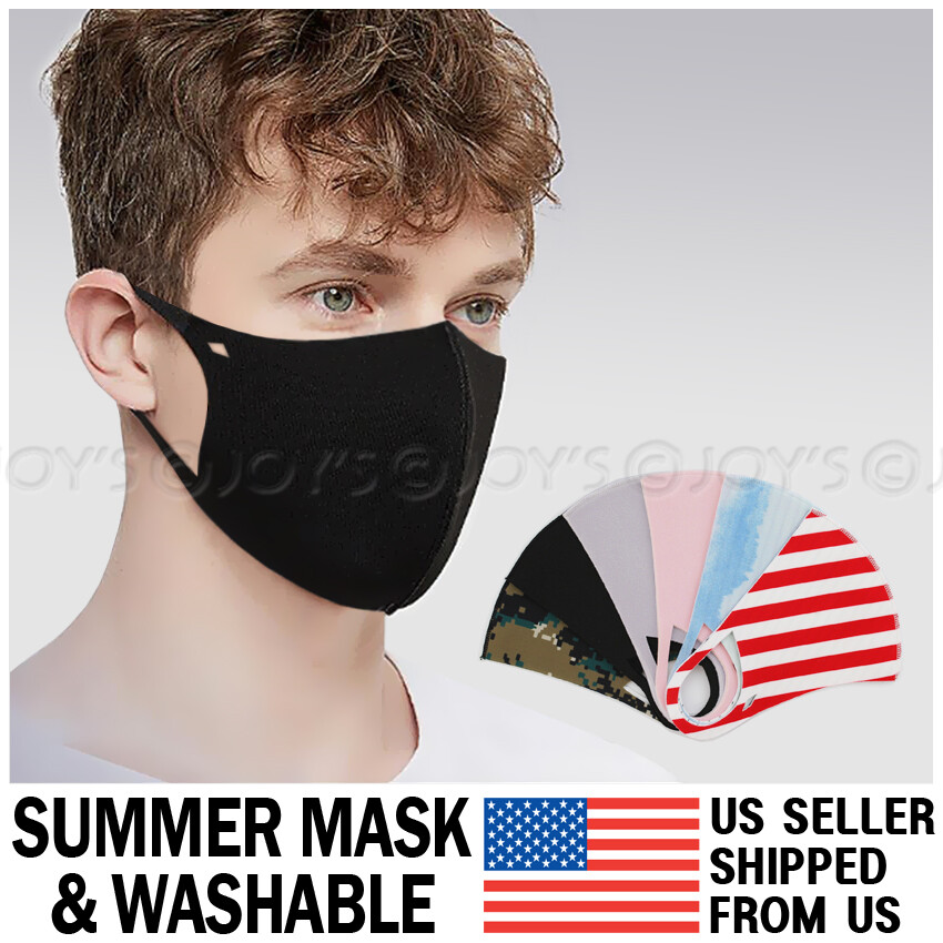 Lightweight Face Mask – Unisex Adult Washable Breathable High Quality Spandex