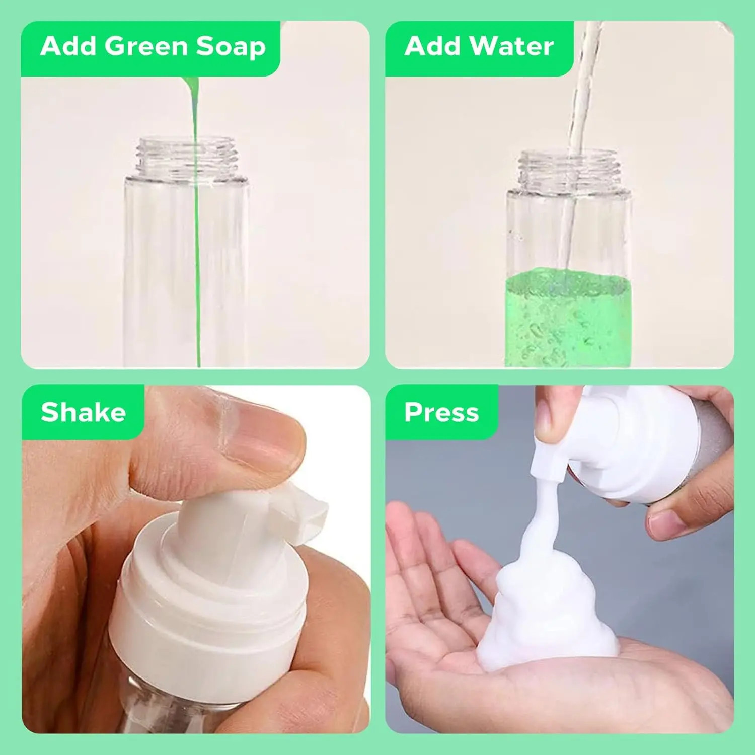 Ultra Concentrated Tattoo Green Soap Cleaning Kit with 150ml Foaming Bottle